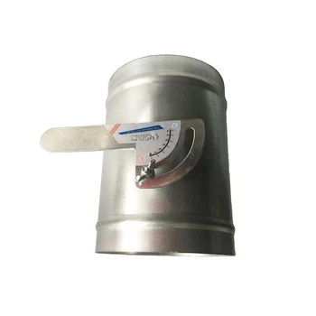 0-90 ° Ручной клапан воздушной заслонки OD97-297 мм клапан расхода воздуха в воздуховоде обратный клапан вентиляции воздуха с силиконовым уплотнительным кольцом 6
