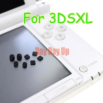 1 комплект Для Консоли 3DS XL Передний Задний Винт Резиновые Ножки Крышки Верхнего ЖК-экрана Винты Крышки Замена Резины Для 3DS LL 14