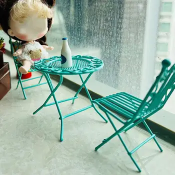 1 Комплект мебели для стула, модель простого маленького размера, кукольный домик с высокой имитацией, Миниатюрный стул-игрушка 8