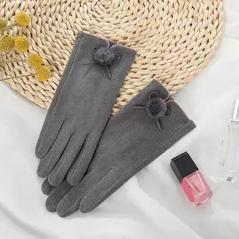 1 пара полезных теплых перчаток Широкого применения, Ветрозащитные мягкие зимние теплые флисовые перчатки 6