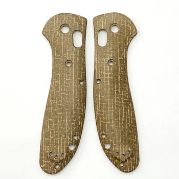 1 Пара С Винтами Весы Micarta Handle для Benchmade Griptilian 551 Fold Knife Grip Patches Custom DIY Making Accessories Part 5