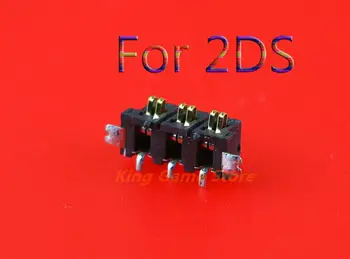1 шт. Оригинальная батарейная розетка для Nintend 2DS Разъем для подключения батарейного интерфейса, разъем для ремонта контроллера 2DS, запчасти 11