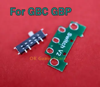 10 комплектов OEM новой кнопки включения выключения питания для GBC GBP запчасти для ремонта платы питания для игровой консоли GBC GBP 4