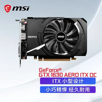 100% новая видеокарта MSI GeForce GTX 1630 AERO ITX 4G OC 4GB/GDDR6/64Bit Игровой графический процессор GTX1630 placa de vide видеокарта 14
