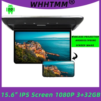 15,6-Дюймовый Android 10,0 3 + 32G Автомобильный Монитор IPS Экран Потолочный Дисплей На Крыше 4K Автомобильный Развлекательный Мультимедийный Плеер HDMI/Mirror Link 15