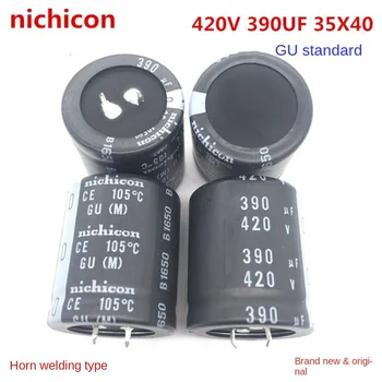 (1ШТ) 420V390UF 35X40 Электролитический конденсатор Nijikang заменяет 450 В 400 В 390 МКФ 35*40 оригинал 17