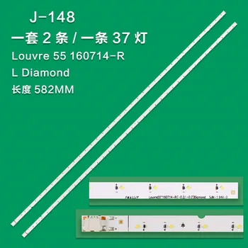 2 шт. x Светодиодные полосы подсветки для SAMSUNG UA55K5300BJ UE55K5100 V6LF_550SFA_LED37 550SFB BN96-39732A 39733A CY-FK055BNAV3H