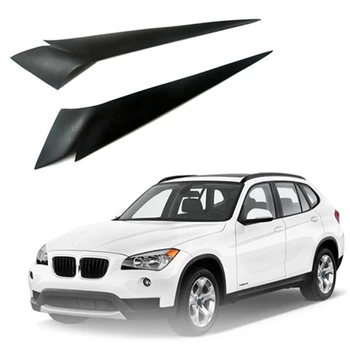 2 шт. Накладка для бровей на переднюю фару автомобиля, накладка для век, подходит для-BMW 1X E84 2009-2015 16