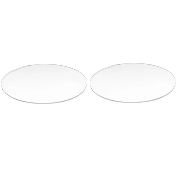 2 шт. Прозрачный зеркальный акриловый круглый диск толщиной 3 мм, 100 мм и 70 мм 6