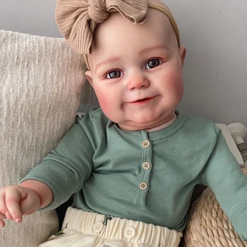 20-дюймовая Полностью виниловая Силиконовая кукла-младенец Мэдди Реборн Девочка хлопковое тело бебе реборн Как новорожденный Живой Игровой Дом игрушки подарок