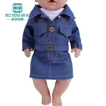 2021 Мини-игрушки, одежда для куклы подходит для кукол 43-45 см, новорожденных и американских кукол, модные толстовки, куртки, обувь 15
