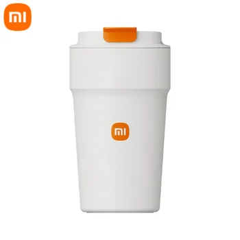 2022 Оригинальная двойная кофейная кружка-термос Xiaomi объемом 500 мл из нержавеющей стали, герметичная нескользящая термокружка для путешествий, бутылка для воды 15