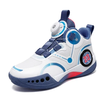 2023 Детская спортивная обувь, дышащая и удобная Спортивная обувь для мальчиков и девочек, баскетбольная обувь, уличные детские кроссовки для бега 11