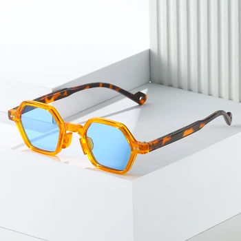 2023 Маленькие солнцезащитные очки с шестигранной головкой, Унисекс, Женщины, Мужчины, Панк, Распродажа, Молодежные Модные Солнцезащитные очки оттенков 2095 10