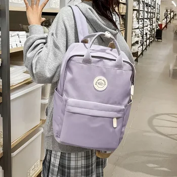 2023 Новая женская мода, Водонепроницаемый рюкзак для колледжа большой емкости, Модные женские школьные сумки для ноутбуков, Милая дорожная сумка для девочек 8