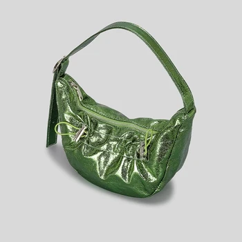 2023 Новая плиссированная сумка подмышками, сумки через плечо с завязками на шнурках, женские сумки-облака, дизайнерская сумка, мягкая легкая сумка-тоут, кошелек 12