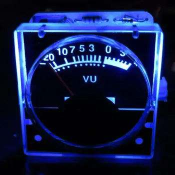 2шт 12v Аналоговая Панель VU Meter Измеритель Уровня звука синяя Подсветка Сзади Нет необходимости в драйвере 1