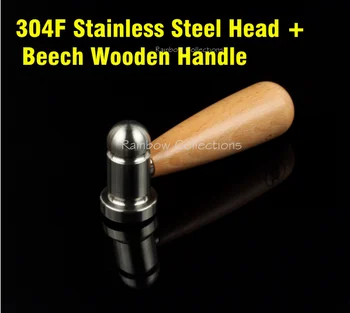 304 Нержавеющая сталь + деревянная ручка молотки ручной работы, инструменты для домашнего молотка 