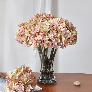 35-сантиметровый пучок искусственных цветов с 3 вышитыми вручную шариковыми цветами для домашнего и свадебного декора