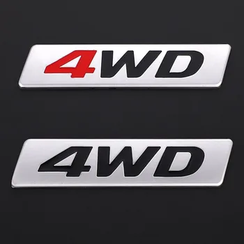 3D металлическая наклейка 4WD Эмблема 4X4 Значок Наклейки для Honda CRV Accord Civic Suzuki Grand Vitara Swift Mitsubishi ASX Outlander Lada 10