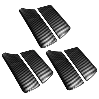 3X Для -BMW 5 Series F10 2011-2016, Карбоновые крышки центрального подлокотника из углеродного волокна, Коробка для консоли, Коробка для хранения, накладка 3