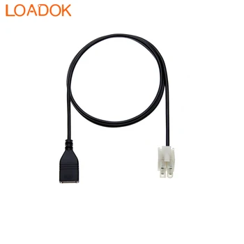 4-контактный разъем USB для автомобильного радиоприемника для передачи данных, Сменный кабель-адаптер для Clarion Alpine Kenwood JVC 4