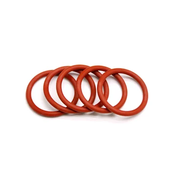 5-100шт Красное силиконовое уплотнительное кольцо диаметром 15-80 мм Толщиной 4 мм Пищевое уплотнительное кольцо Водонепроницаемое и изолированное 9