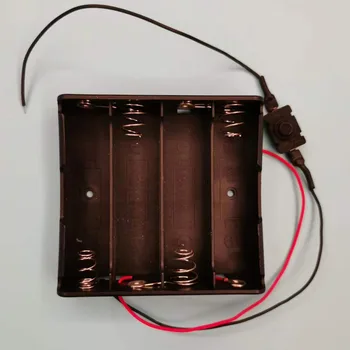 5 Шт 18650 4 батарейных отсека для параллельной зарядки литиевых аккумуляторов 3,7 В * 4 батарейных отсека с проводами и переключателями 9