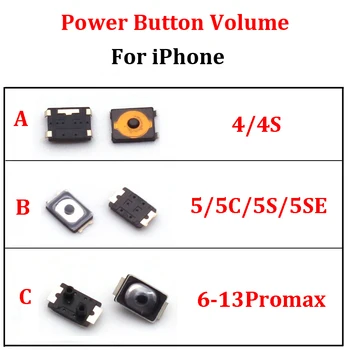 50-100шт Кнопка Включения-Выключения Громкости Для iPhone 11 12 13 Pro Max Mini 4 4S 5 5S SE 5C 6 6S 7 8 Plus X XR XS Пружинный Элемент 17