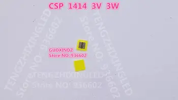50 шт. Светодиодная подсветка Lextar 3 Вт CSP 1414 3 В, холодная белая шкала для чипирования, ЖК-подсветка для телевизора 7