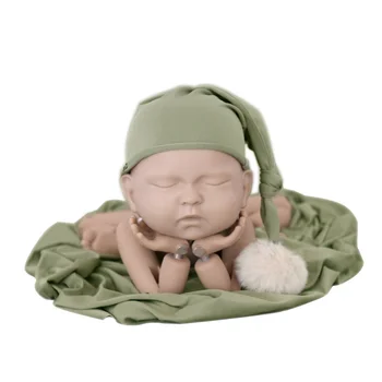 50x160 см Детские одеяла со шляпой Реквизит для фотосъемки Сувениры Младенцы Путешествия Постельное белье для новорожденных Пеленание 6