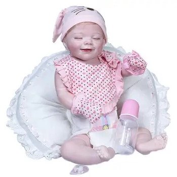 55 см Реалистичная для куклы Виниловая игрушка для сна принцессы для малышей для челнока