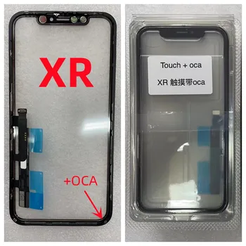 5шт Оригинальный ЖК-Сенсорный Дигитайзер Сенсорное Стекло с Рамкой + Клей OCA Для iPhone X XS XR 11 Pro Max 12 Ремонт Крышки Экрана 5