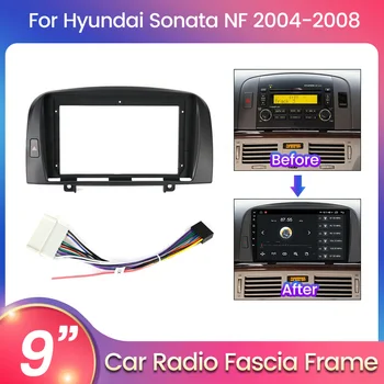9-дюймовая Автомобильная Аудиокадра Android, Автомобильная Радио Панель, Панель GPS Навигации, Подходит Для Hyundai Sonata NF 2004-2008