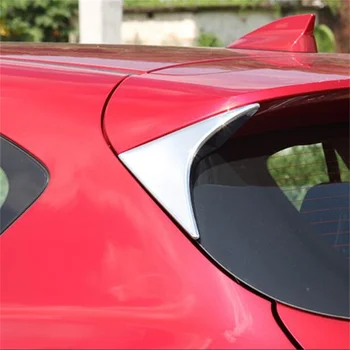 Abaiwai Abs Хромированный Задний Спойлер, Крыло, Треугольная Накладка На Заднее Стекло, Наклейка Для Mazda CX-5 CX5 2012 2013 2014 2015, Автомобильный Стайлинг 4