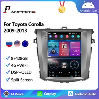 AMPrime 2 Din Android 10.0 для Toyota Corolla 2009-2013 Автомобильный радиоприемник Мультимедийный видеоплеер Навигация GPS 2Din 2 DIN БЕЗ DVD WIFI