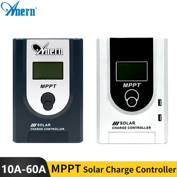 ANERN MPPT 30A 60A Солнечный контроллер заряда батареи 12 В / 24 В Автоматический Регулятор зарядного устройства Панели солнечных батарей 6