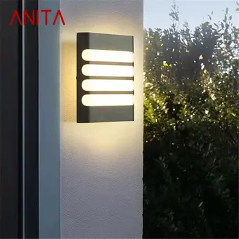 ANITA Современный простой настенный светильник LED Водонепроницаемый IP 65, Винтажные бра для дома, балкона, коридора, двора, декоративных светильников 7