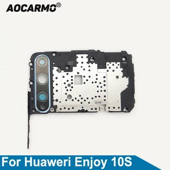 Aocarmo Для Huawei Enjoy 10S Задняя Крышка Материнской Платы Рамка Камеры Чехол на Печатной Плате Защитная Крышка Объектива Запасные Части 13