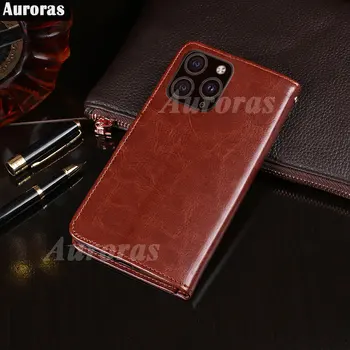 Auroras для iPhone 14 Plus, откидной чехол, кожаный бумажник, карман для карт, чехол для iPhone 14 Pro Max, задняя крышка с полным покрытием