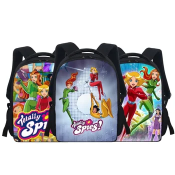 Back to School Мультяшные мини-рюкзаки Totally Spies для детей, школьные сумки для детского сада, сумки для книг для дошкольников на молнии 3