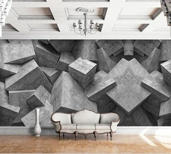 beibehang Индивидуальные 3D обои, современная мода, реалистичная черно-белая каменная кирпичная стена, фон для украшения гостиной 12