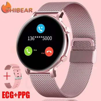 Bluetooth Вызов Женские Смарт-Часы С Пользовательским Циферблатом Модный Браслет Спортивный Фитнес-Трекер ECG + PPG Smartwatch Reloj Inteligente Mujer 14