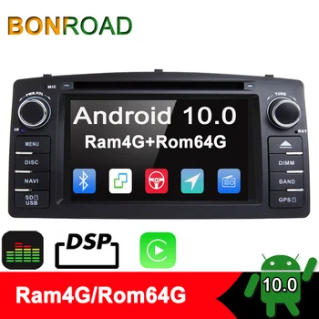 Bonroad 2 Din Android Автомагнитола DVD CarPlay Для Toyota Corolla E120 BYD F3 2000 2003 2005 2006 Мультимедиа Стерео GPS Навигация