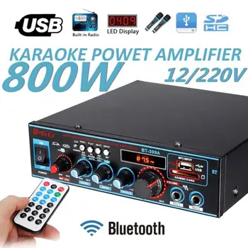 BT-309A Домашний Цифровой усилитель Hi-Fi Стерео Bluetooth Усилитель мощности 2-канальный аудио USB TF Музыкальный Домашний Автомобильный аудиоусилитель Card Player 11