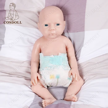 COSDOLL 18 дюймов 2800 г Силиконовая Кукла-Реборн Реалистичная Кукла для Новорожденного Мальчика, Реалистичная Мягкая Неокрашенная Заготовка для детских игрушек 