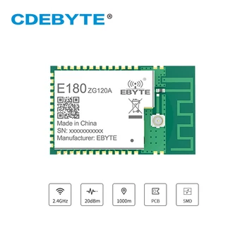 EFR32 Zigbee3.0 Беспроводной модуль CDEBYTE E180-ZG120A 20dBm 2,4 ГГц 1000 км SMD Беспроводной приемопередатчик Приемник Zigbee Модуль 17