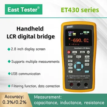 ET430 ET431 ET432 ET433 Многофункциональный Ручной Цифровой Мостовой измеритель LCR Высокоточный Измеритель емкости Индуктивности Сопротивления 13
