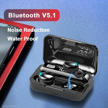 F9-5c Bluetooth Наушники Беспроводные Наушники С Микрофоном Наушники-вкладыши Наушники с шумоподавлением Водонепроницаемые Спортивные Наушники 5