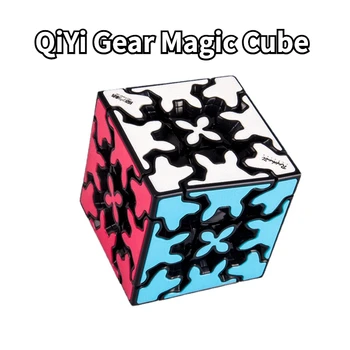 [Funcube] QiYi Gear Magic Speed Cube Головоломка Без Наклеек GearWheel Cube Toy Профессиональные Игрушки-непоседы Qiyi Crazy Gear Cubo Magico
